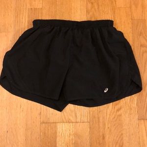 Black Asics Track shorts